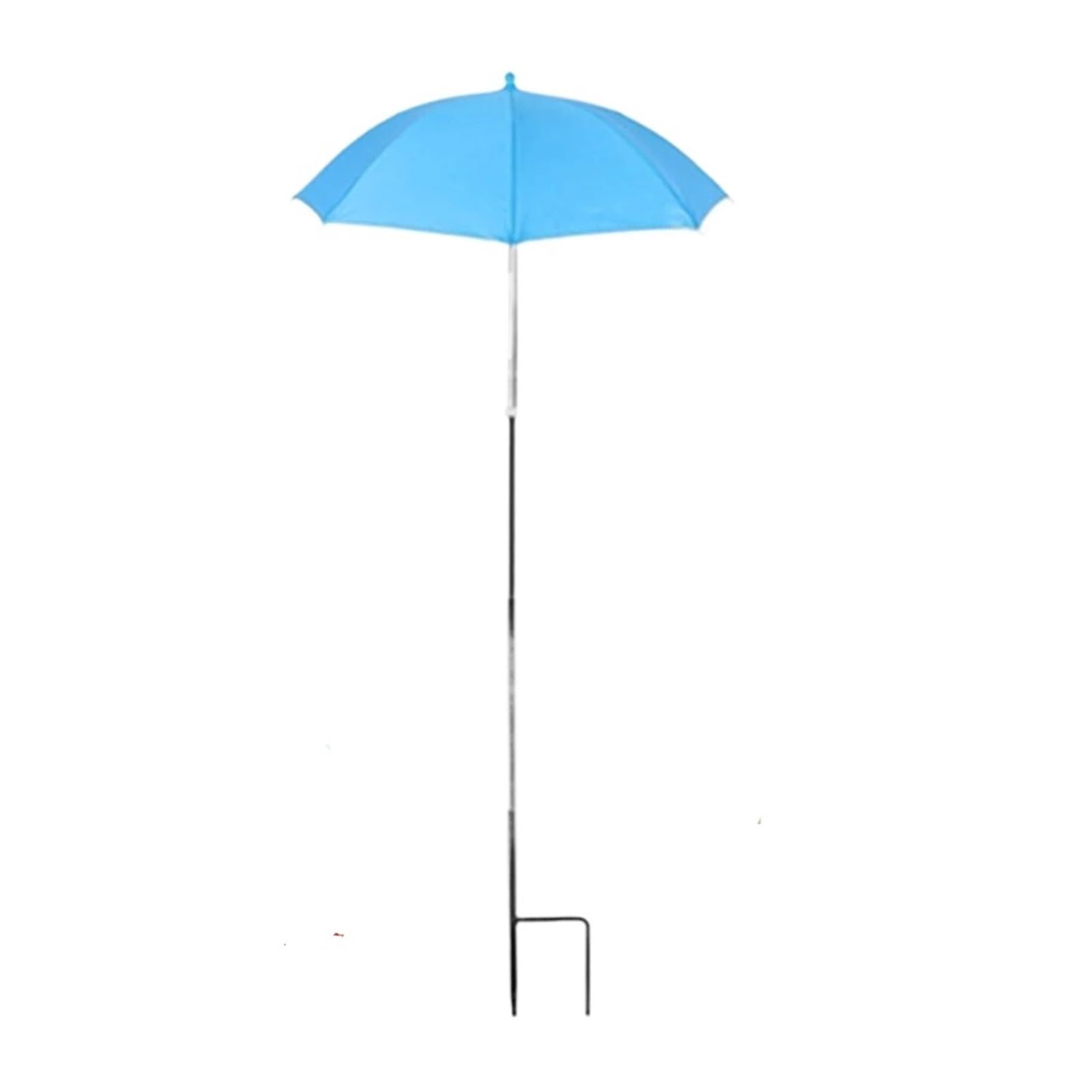 Weqyfdc Sky Blue1 Plant Umbrella 3 Pack Plant Umbrellas For Outdoor Plants, Adjustable Garden Shade Umbrella 26" Larger Plants Shade Cover(Sky Blue1)