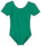 Danskin Little Girls' Short-Sleeve Leotard, Kelly Green, Toddler (2T-4T)
