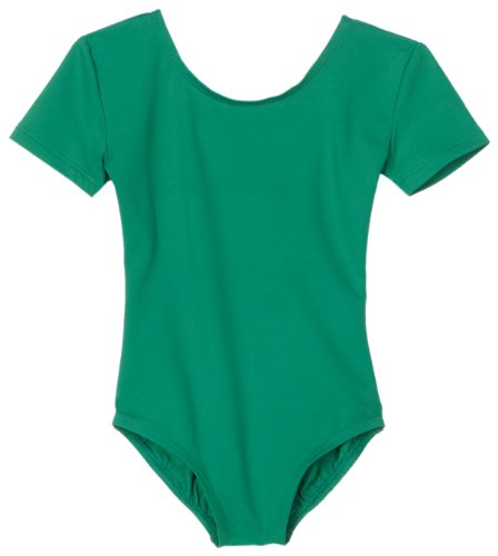 Danskin Little Girls' Short-Sleeve Leotard, Kelly Green, Toddler (2T-4T)