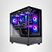 Skytech Gaming Azure 3 Gaming PC, AMD Ryzen 7 9700X 3.8GHz, NVIDIA RTX 5060, 1TB NVMe SSD, 16GB DDR5 RAM 6000, 850W Gold ATX 3 PSU, 360 ARGB AIO, Wi-Fi, Win 11, Desktop