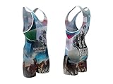 4 Time All American Sublimated Wrestling Singlet – Stitched & Durable Mens Singlet – Singlet for Wrestling, MMA & Powerlifting– Wrestling Singlet Youth Boys (Mexico-USA, XL 191-220 lbs.)