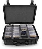 CASEMATIX Graded Card Case Compatible with 120+ BGS PSA FGS Graded Sports Trading Cards, Waterproof...