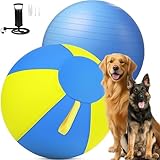 QWV 18 Inch Herding Ball for Dogs with Durable 1000D Oxford Cover - Interactive Dog Toy with Handles for Medium Breeds, Anti-Burst & Heavy Duty Herding Ball for Australian Shepherds, Border Collies