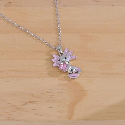 Image of Axolotl Gifts for Axolotl Lovers Birthday Gift Axolotl Necklace Bracelet Kawaii Jewelry for Who Loved Axolotl Easter Basket Stuffers