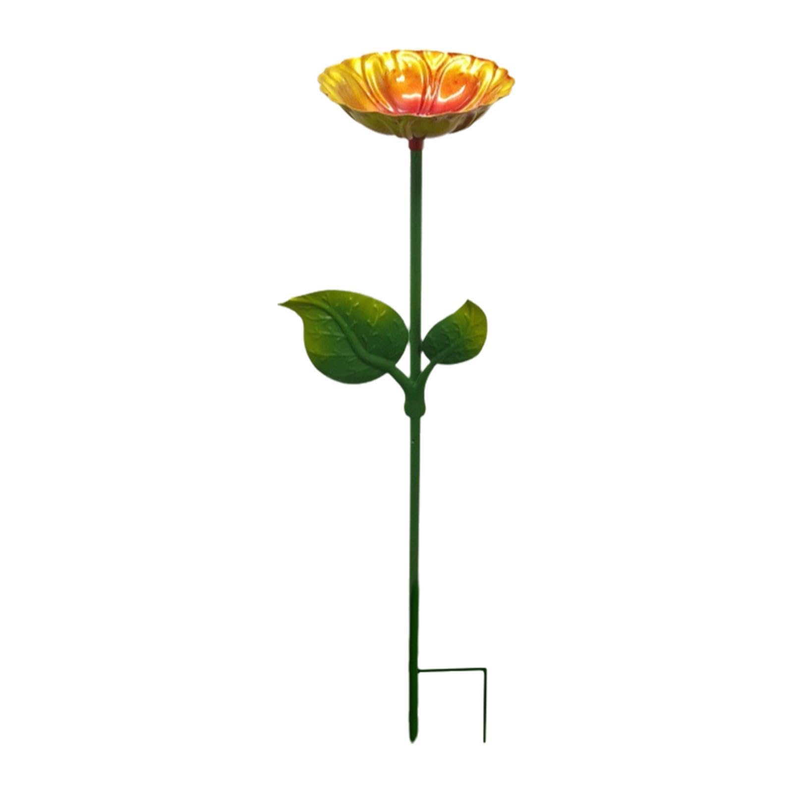 ECOMISTIQ®Heavy Duty Bird Bath Bowl with Metal Stake Stand for Lawn Yard Garden Gold Brown|Home & Garden|Yard, Garden & Outdoor Living|Bird & Wildlife Accessories|Birdbaths-image-16