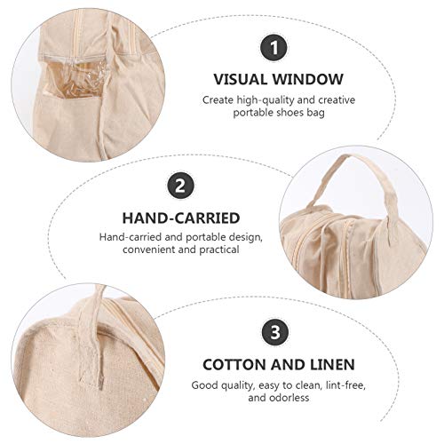Cabilock — Bolsa de armazenamento para botas portáteis, capa para botas, bege, P