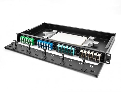Delock Panneau adaptateur fibre optique SC Simplex OM4 12 ports - vue 3