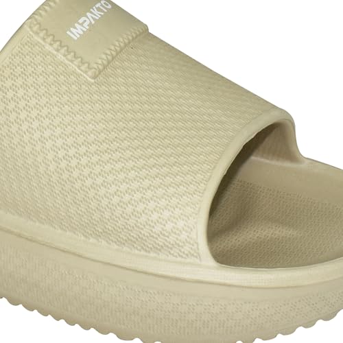 Image of Impakto By Ajanta Sliders for Men || Waterproof & Everyday Flip Flops for Gents || Slippers with Cushion Foot Bed || Anti-Slip Sole || Sweat Free || Super Flexible