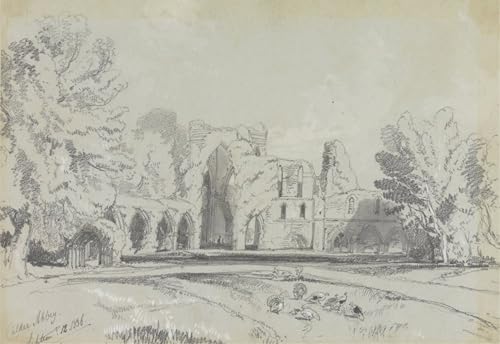 Pintura en lienzo de alta calidad Edward Lear Calder Abbey para salones 60x90cm