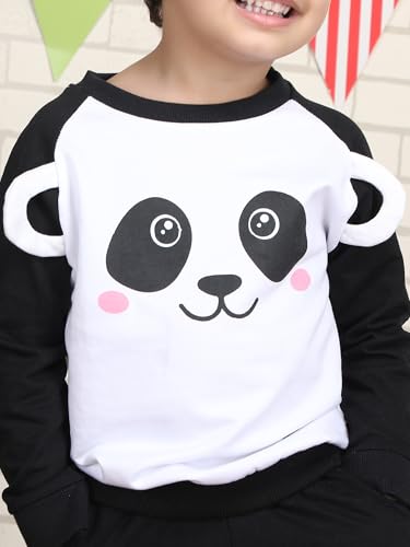 Image of POLKA TOTS 100% Cotton Co-Ord Joggers for Kids | Trendy Sweatshirt & Joggers Set | All Season Wear for Kids, Toddler & Newborn | Soft & Breathable Dress for Boys & Girls | from 6 Months to 8 Years
