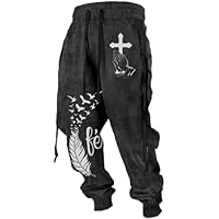 RUMAOZIA Pantalones de ocio de moda 3D con estampado vikingo