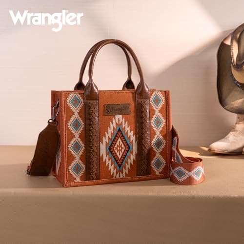 Image of Montana West X Wrangler Tote Bag for Women Boho Aztec Shoulder Purse Top Handle Satchel Handbag