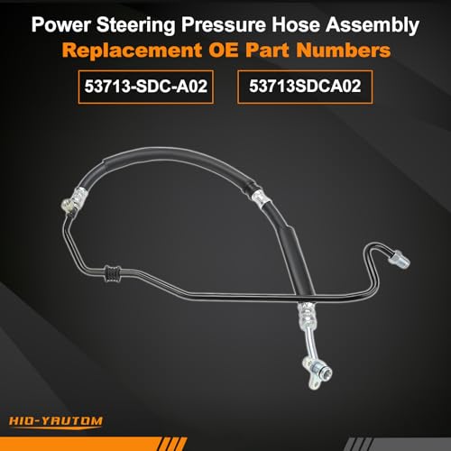 53713-SDC-A02 Power Steering Pressure Hose Assembly Compatible with Honda Accord 2.4L 2003-2007 Acura TSX 2.4L 2004-2008 Replacement for 53713-SDC-A02 53713SDCA02 by HIO-YAUTOM - Used condition - Image 2