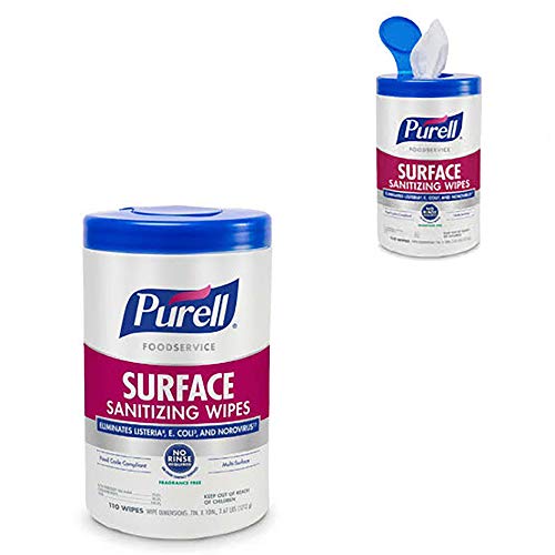image for PURELL® Foodservice Surface Sanitizing Wipes, White, 110 Count (Pack 