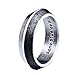Homxi Anillo Hombre Gotico Anillo Punk,Anillo Redondo Vintage Retro Anillo Acero Inoxidable Hombre Negro Plata Anillos Hombre Talla 25(65mm)