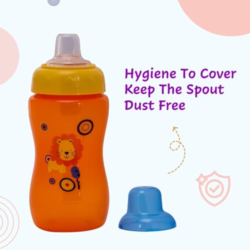 Image of Adore Spouty Silicon Soft Spout Sipper with Hood 270ml (Orange)