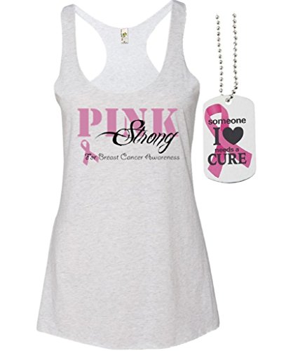 Pink Strong Breast Cancer Racerback Tank Tops