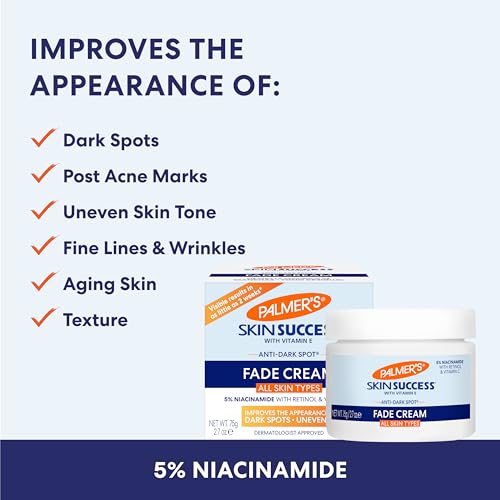 Palmer's Skin Success Anti-Dark Spot Fade Cream with Vitamin E (4.4 Oz) | Helps Reduce Dark Spots and Age Spots, Evens Skin Tone & Balances Complexion, wiith Niacinamide, Suitable for All Skin Types - image 4