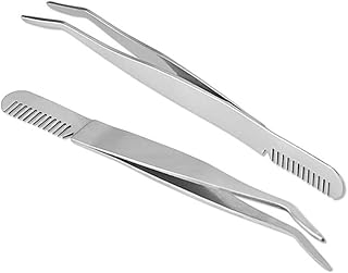 فوميز. ملقط للرموش العنقودية، ملقط للرموش، مشبك وصلات الرموش، ملقط مكياج، مشبك للحواجب، ادوات تجميل من الستانلس ستيل