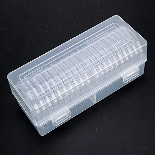 ciciTree 20 cajas de almacenamiento de plástico de 46 mm para monedas Cover