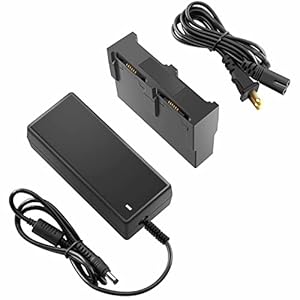 LYONGTECH LCD Display Akku Ladegerät für DJI Spark Drohne, lädt 4 Batterie,Akkuladestation Hub Zubehör