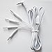 KONMED DC 3.5mm Lead Wires for Tens/EMS Machine 4-pin 2mm Tens Unit Cords (2)