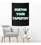 MecTo Custom Tapestry Wall Hanging Personalized Backdrop Upload Images Customized Banners Posters...