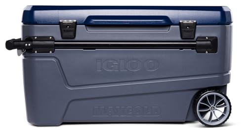 Igloo Glide 110 Qt Roller Cooler, Carbonite