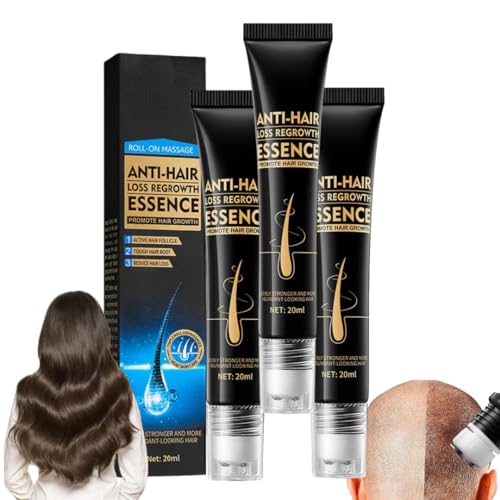 Suero capilar en gel, suero anticaída de cabello con biotina, gel suave natural para fortalecer el cabello, gel espesante con aceite suave para el cabello para hombres y mujeres (3PCS)