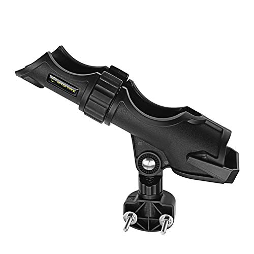 HITORHIKE Fishing Rod Holder Universal Fit Kit with Mount Allows for 360-degree Adjustment Kayak Fishing Boat Rod Holder (Side Mount x2)