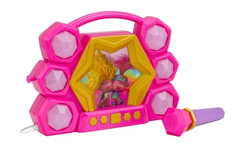 image for eKids Trolls Band Together Karaoke Microphone with Bluetooth Speaker f