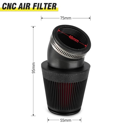 Image of NIBBI 24mm Carburetor with CNC 48mm Air Filter kit,PE24 Carburetor fit for 150cc Pit Bike,Upgrade for SSR150cc Apollo150cc X-PRO150cc Performance Parts