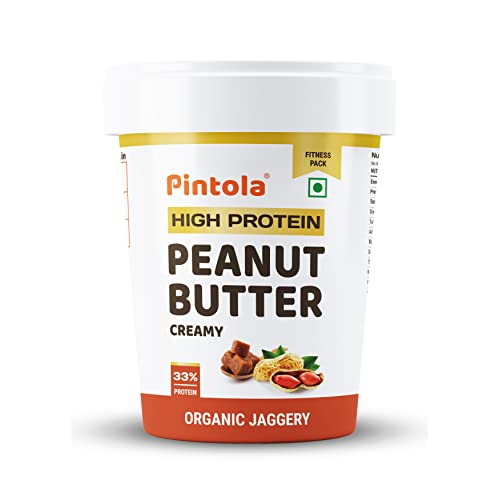Image of Pintola HIGH Protein Peanut Butter (ORGANIC JAGGERY) (Creamy, 1kg)