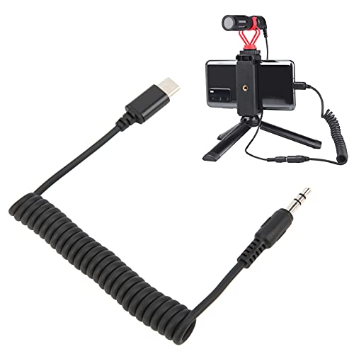 Adaptador de audio Jack 3.5mm macho a USB-C macho miniatura 5
