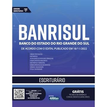 Capa do livro Escriturário - Banco do Estado do Rio Grande do Sul - BANRISUL