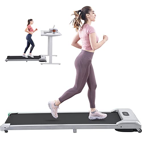 Caminadora eléctrica bajo escritorio, 2 en 1 portátil 260 lb
