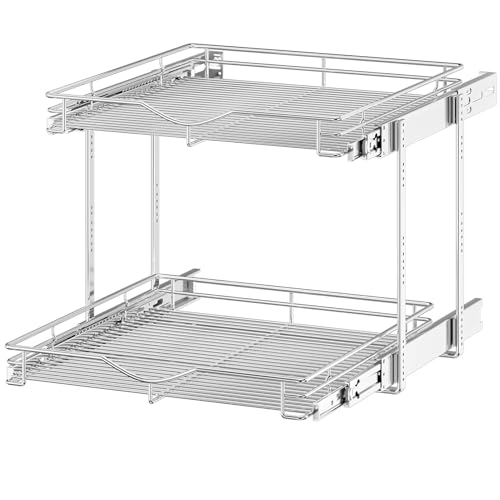 OCG 2 Tier Pull Out Cabinet Organizer (22.5" W x