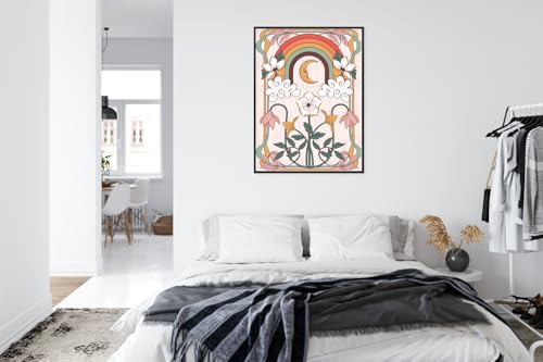 Poster abstraction graphique moderne decoration murale salon 30x40 - 7