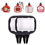 ♥Material: Das Saucenregal für Automobile besteht aus starkem ABS und lebensmittelechtem PP. Es ist sicher in der Spülmaschine und leicht zu reinigen. Paket beinhaltet: 2 x Auto Sauce Racks