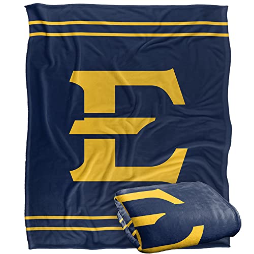 East Tennessee State University Blanket, 60"x80" Primary Logo Stripes Silky Touch Super Soft Throw Blanket