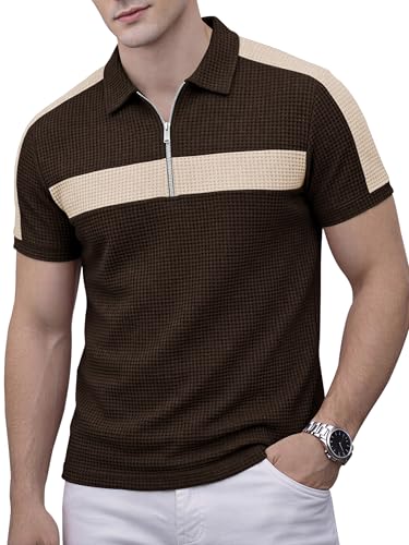 Image of EYEBOGLER Premium Textured Self-Design Half Sleeve Collar Polo T-Shirt for Men || Packs Also Available