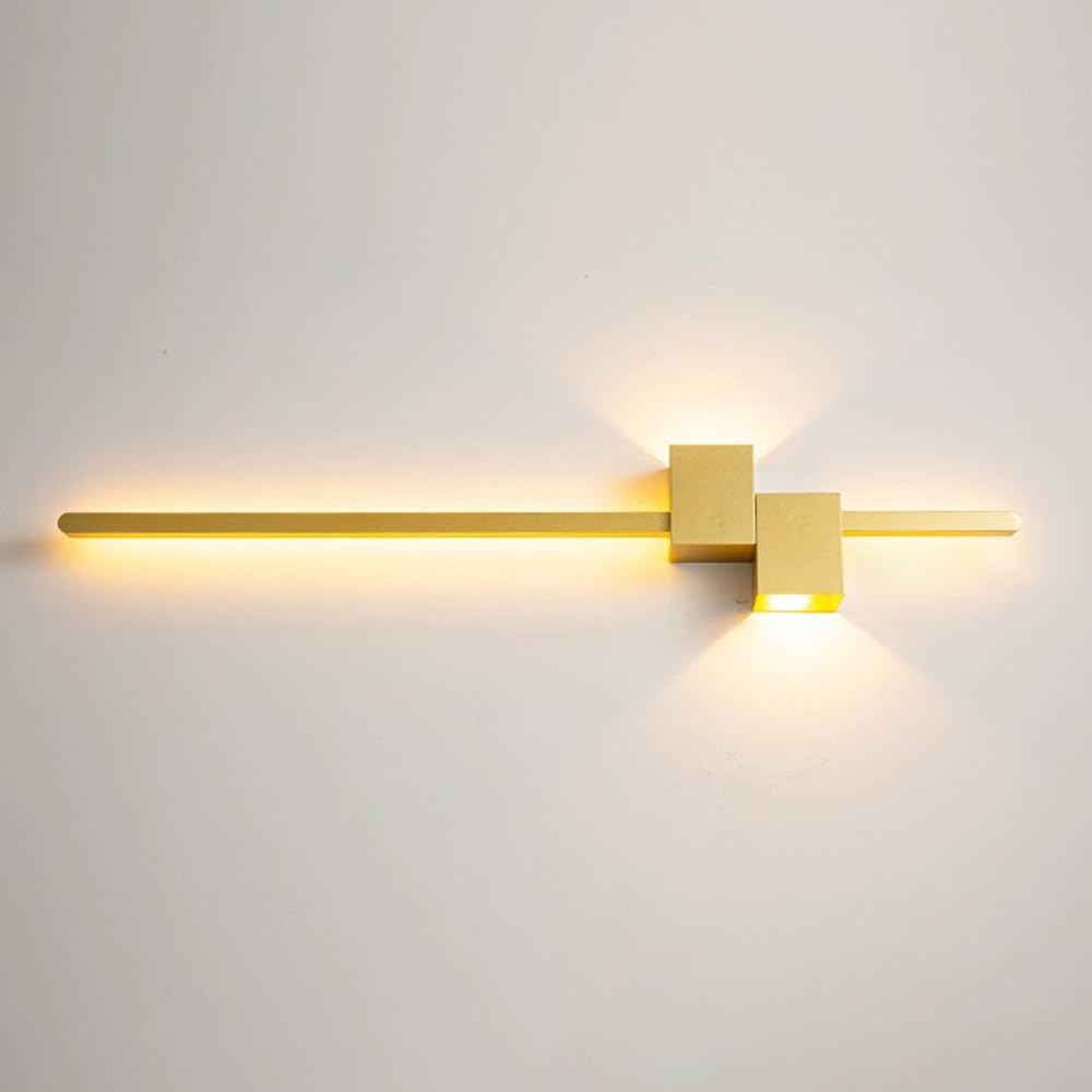Aplique lineal moderno de barra LED con 3 modos de color para iluminación interior de salones 8