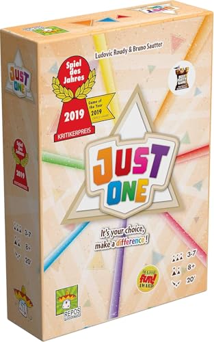 Just One Party Game - Cooperative Word Guessing Fun for Friends and Family! Ages 8+, 3-7 Players, 20 Minute Playtime, Made by Repos Production