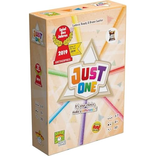 Asmodee Repos Production | Just One | Party Game | Ages 8+ | 3-7 Players | 20 Minute Playing Time