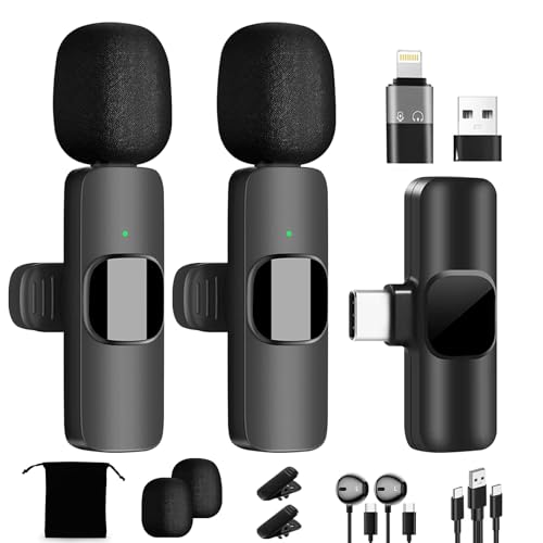 Il trasmettitore del microfono wireless ha una batteria ricaricabile integrata e un chip a bassa potenza per un massimo di 8 ore (Ogni ora lavorativa dura circa 4 ore) di orario di lavoro e una carica completa richiede solo 1,5 ore. Il ricevitore è alimentato dal tuo dispositivo con una porta di ricarica per caricare il tuo cellulare durante la registrazione di video, niente più panico da batteria scarica!