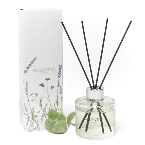Valentte Reed Diffuser - Patchouli & Eucalyptus Scent | Essential Oil Aroma for Home | 100 ml