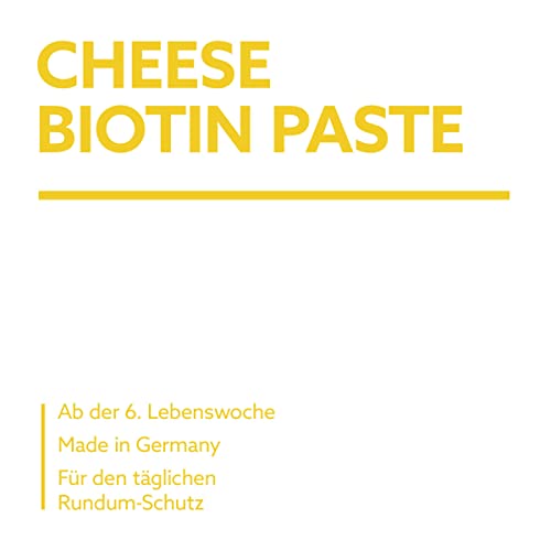 GimCat Cheese Biotin Paste - Mit aromatischem Käse, Zink und Leinöl für Fell, Haut und Krallen - 1 Tube (1 x 50 g)