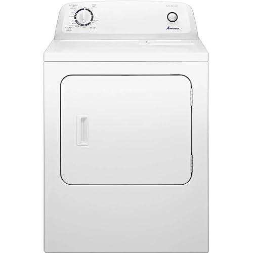 AMANA NED4655EW 6.5 cu. ft. Front Load Electric Dryer with 11 Drying Cycles, White