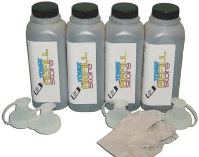 Toner Refill Store4 Pack Black Toner Refill Kit for The Brother TN-360 (TN360) DCP-7040 HL-2140 HL-2170W MFC-7340