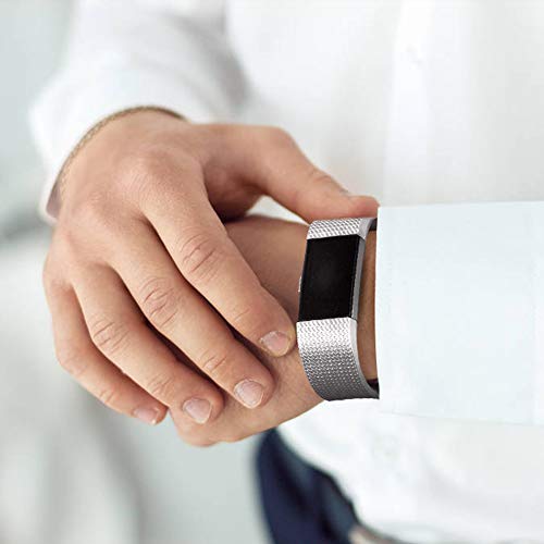 Pacote com 6 pulseiras esportivas compatíveis com Fitbit Charge 2, pulseiras de substituição ajustáv